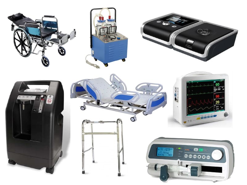 انواع تجهیزات پزشکی